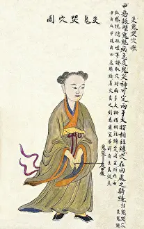 Calligraphy: Chinese Acu-moxa Point Chart, 1869