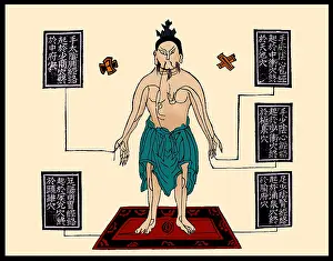 Calligraphy: Chinese Acupuncture Chart, 1909