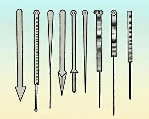 Colorization: Chinese Acupuncture, Nine Needles