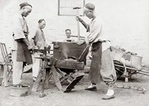 Blacksmiths: Chinese blacksmiths, c.1900