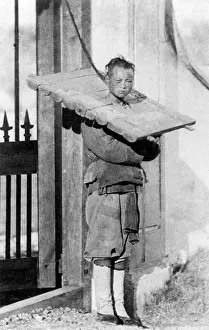 Punishing: Chinese Cangue, 1870s