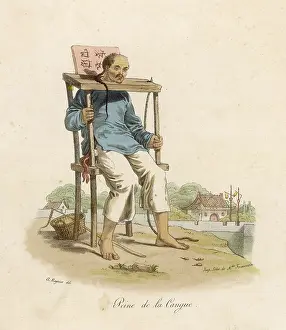 Uncomfortably: CHINESE CANGUE (SEATED)