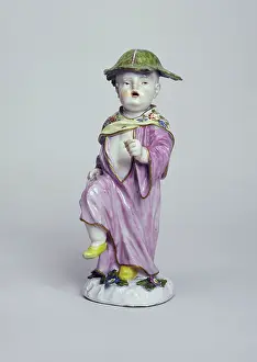 Meissen: Chinese child with his right leg up