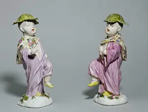 Meissen: Two Chinese children dancing
