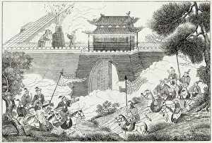 Wang: Chinese Emperor Wu Wang using gunpowder