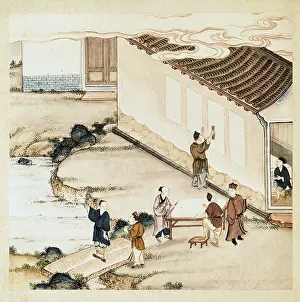 Zhonghua: Chinese illustrationes on making paper (18th