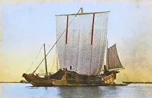 Junks: A Chinese junk