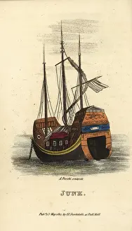 Bertin: Chinese junk, Qing Dynasty
