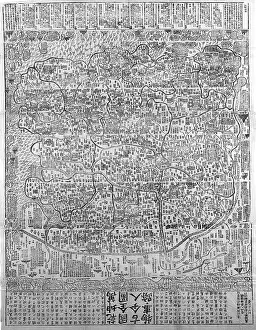 Jesuit: Chinese map of the World including information