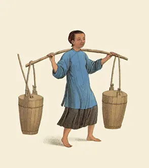 Pails: Chinese Peasant Woman