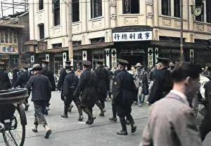 Peking: Chinese troops in Peking