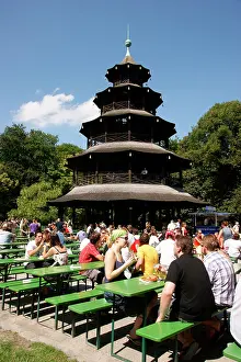 Englischer: Chinesischer Turm at the Englischer Garten