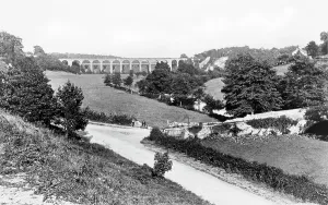 Chirk: Chirk, Viaduct From Glyn Valley c1900