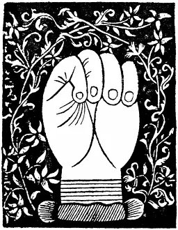 1545: Chiromancy: Lines of the closed hand from Andre
