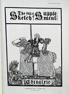 Barraud: Chivalry, illustration of Knight by George Barraud