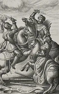 Apart: The chivalry represented by allegorical characters