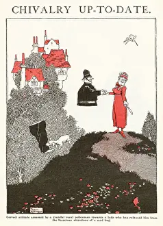 Chivalry: Chivalry up-to-date by William Heath Robinson