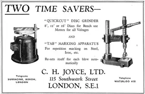 Grinders: C.H.Joyce Lathes - Quickcut Disc Grinders