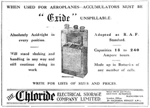 Accumulators: Chloride Batteries. Exide Accumulators