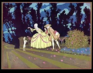 Obedience: Chocolate box design, couple with dog