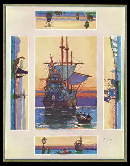 Galleon: Chocolate box design, ships and boats