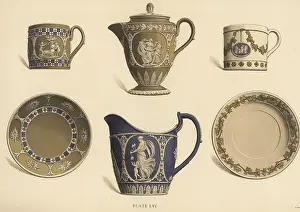 Ewer: Chocolate pot, vase, cup and saucer
