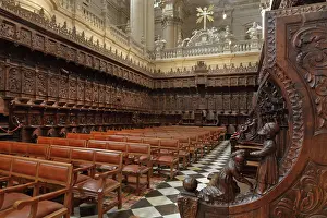 Oviedo: Choir, Catedral de la Asuncion, Jaen, Andalusia, Spain