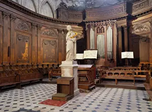 Harp: Choir, Cathedrale Saint-Maurice, Angers, Maine-et-Loire, France