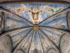 Apse: Choir ceiling, Catedral del Espiritu Santo, Terrassa