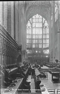 Gloucester: Choir and East Window of Gloucester Cathedral