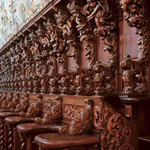 Cistercians: Choir stalls in the baroque minster