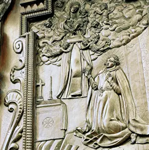 Norbert: Detail of the choir stalls of Louka