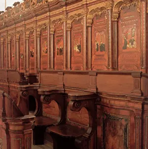Trappist: Choir stalls in the minster