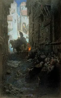 Allegoric: Cholera Epidemic