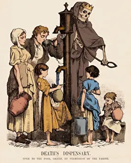 Personified: Cholera-Infected Pump, 1854