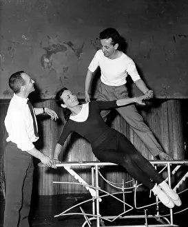 Mendel: Choreographer Deryck Mendel instructing to actors