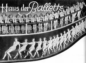 Wintergarten: Chorus lines seen at the Wintergarten Theatre, Berlin c.1920