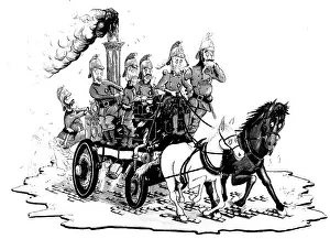 Chris Reynolds Victorian fire engine cartoon