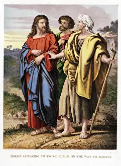 Disciples: Christ appearing to the two disciples on the road