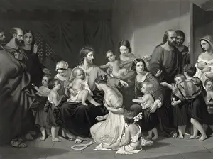 Suffer: Christ blessing little children