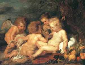 1610: Christ Child and Angels, by Rubens
