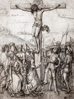 1480: Christ on the Cross. Master of Nuremberg, circa