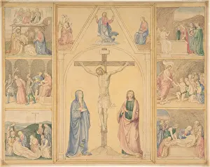 Steinle: Christ on the Cross with Six Scenes from the Life