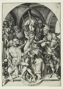 Schongauer: Christ crowned with Thorns