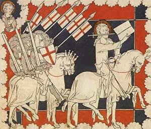 1250: Christ leading the Crusaders