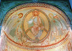 Evangelists: Christ in majesty in a mondorla