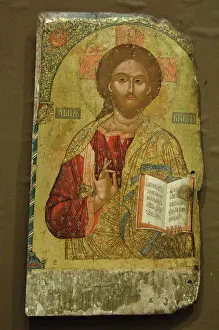 Blessing: Christ Pantocrator, by Onufer Qiprioti, 16th-17th century. O