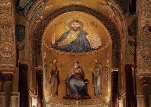 Normanni: Christ Pantocrator, Palatine Chapel, Palermo, Sicily, Italy