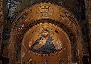 Normanni: Christ Pantocrator, Palatine Chapel, Palermo, Sicily, Italy