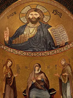 Insular: Christ Pantocrator, Palatine Chapel, Palermo, Sicily, Italy